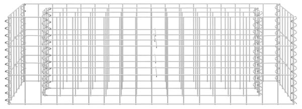 Gabionska sadilica od pocinčanog čelika 90 x 30 x 30 cm - 90 x 30 x 30 cm 1 90 x 30 x 30 cm