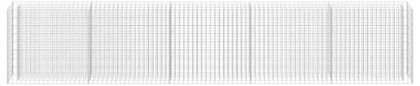 Gabionska sadilica od pocinčanog čelika 450 x 30 x 90 cm - 450 x 30 x 90 cm 1 450 x 30 x 90 cm