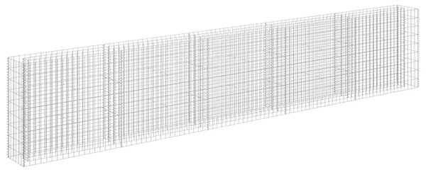 Gabionska sadilica od pocinčanog čelika 450 x 30 x 90 cm - 450 x 30 x 90 cm 1 450 x 30 x 90 cm