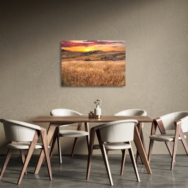 Staklena slika polja (70x50 cm)