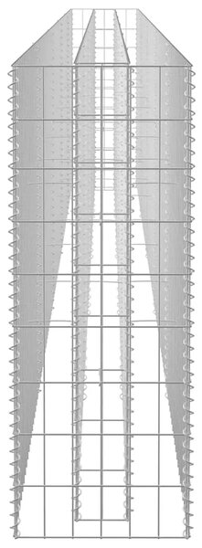 Gabionska sadilica od pocinčanog čelika 450 x 30 x 90 cm - 450 x 30 x 90 cm 1 450 x 30 x 90 cm