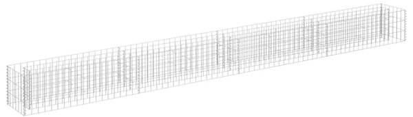 Gabionska sadilica od pocinčanog čelika 360 x 30 x 30 cm - 360 x 30 x 30 cm 1 360 x 30 x 30 cm