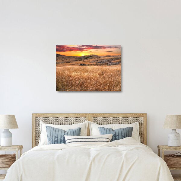 Staklena slika polja (70x50 cm)