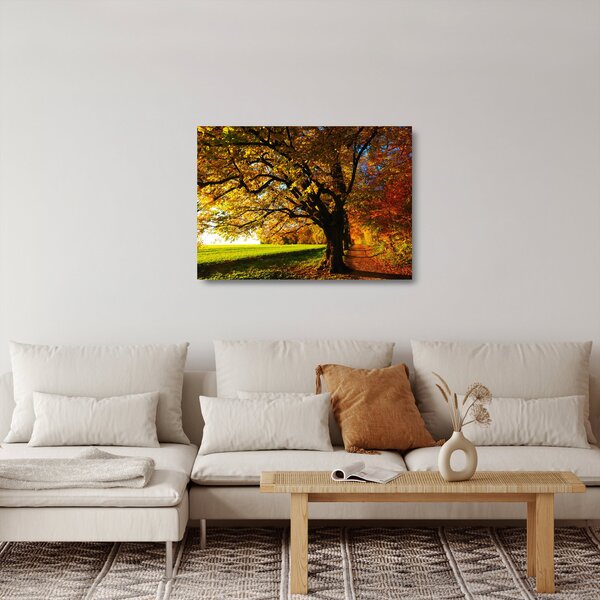 Staklena slika jesenskog stabla (70x50 cm)
