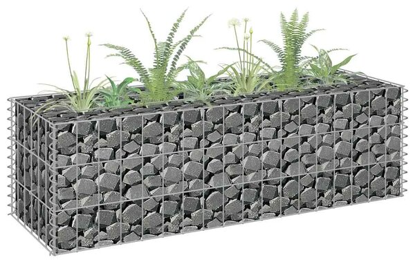 Gabionska sadilica od pocinčanog čelika 90 x 30 x 30 cm - 90 x 30 x 30 cm 1 90 x 30 x 30 cm