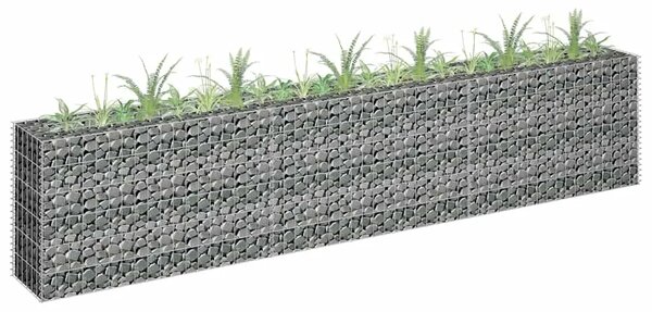 Gabionska sadilica od pocinčanog čelika 270 x 30 x 60 cm - 270 x 30 x 60 cm 1 270 x 30 x 60 cm