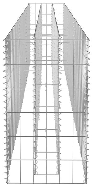 Gabionska sadilica od pocinčanog čelika 270 x 30 x 60 cm - 270 x 30 x 60 cm 1 270 x 30 x 60 cm