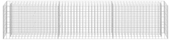 Gabionska sadilica od pocinčanog čelika 270 x 30 x 60 cm - 270 x 30 x 60 cm 1 270 x 30 x 60 cm