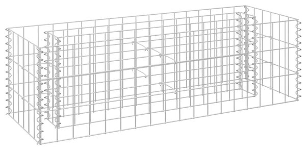 Gabionska sadilica od pocinčanog čelika 90 x 30 x 30 cm - 90 x 30 x 30 cm 1 90 x 30 x 30 cm