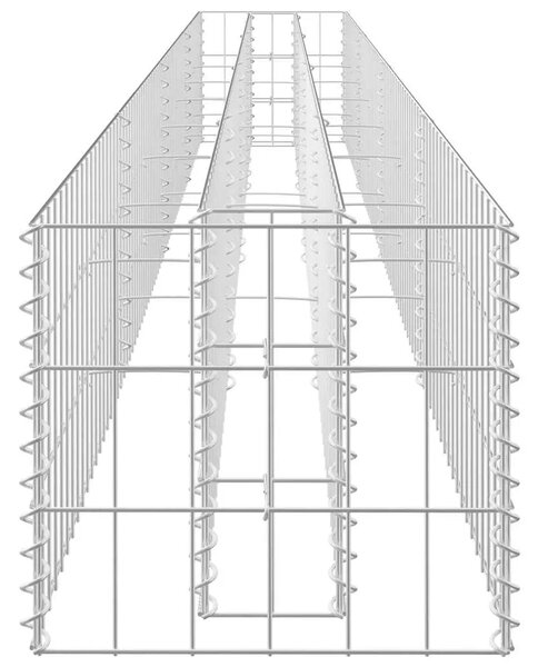 Gabionska sadilica od pocinčanog čelika 360 x 30 x 30 cm - 360 x 30 x 30 cm 1 360 x 30 x 30 cm
