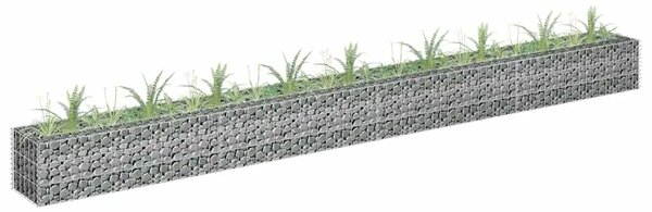 Gabionska sadilica od pocinčanog čelika 360 x 30 x 30 cm - 360 x 30 x 30 cm 1 360 x 30 x 30 cm