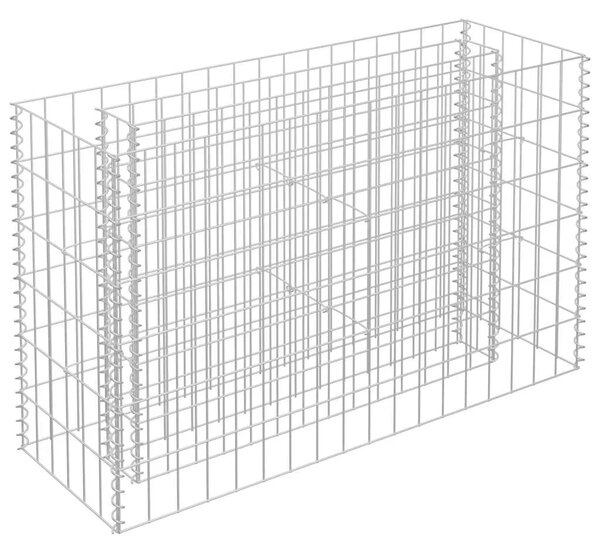 Gabionska sadilica od pocinčanog čelika 90 x 30 x 60 cm - 90 x 30 x 60 cm 1 90 x 30 x 60 cm