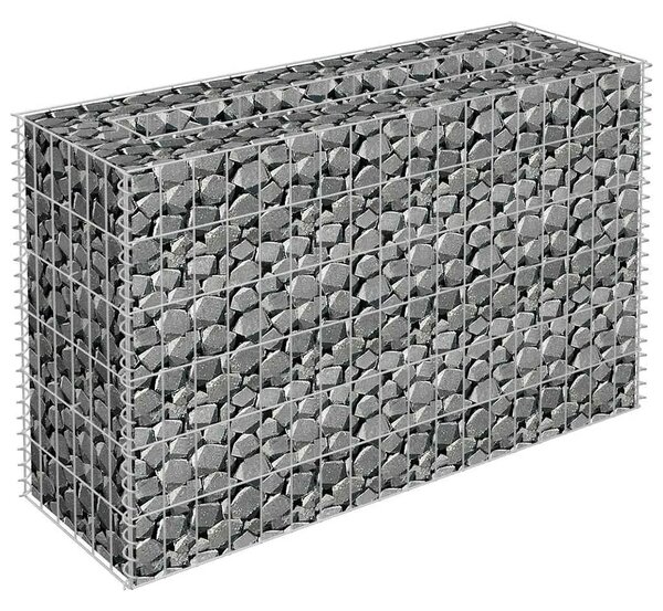 Gabionska sadilica od pocinčanog čelika 90 x 30 x 60 cm - 90 x 30 x 60 cm 1 90 x 30 x 60 cm