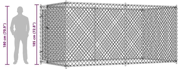 Vanjski kavez za pse 382 x 192 x 185 cm - 382 x 192 x 185 cm 1 Ne 382 x 192 x 185 cm