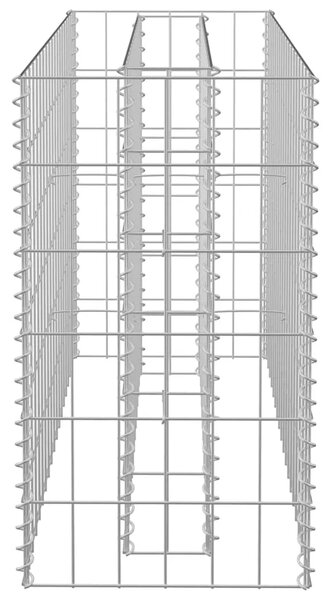 Gabionska sadilica od pocinčanog čelika 90 x 30 x 60 cm - 90 x 30 x 60 cm 1 90 x 30 x 60 cm