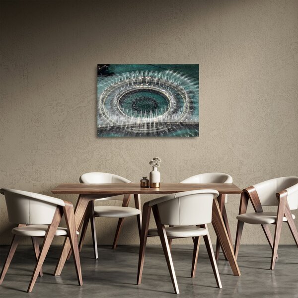 Staklena slika fontane (70x50 cm)