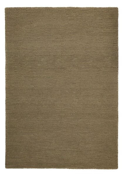 Kaki zeleni ručno rađen vunen tepih 160x230 cm Harris Boucle – Flair Rugs