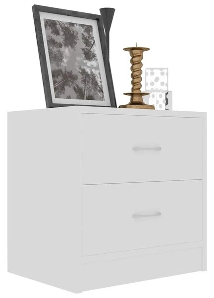 Noćni ormarići 2 kom bijeli 40 x 30 x 40 cm konstruirano drvo - Bijela 2 Bijela 2