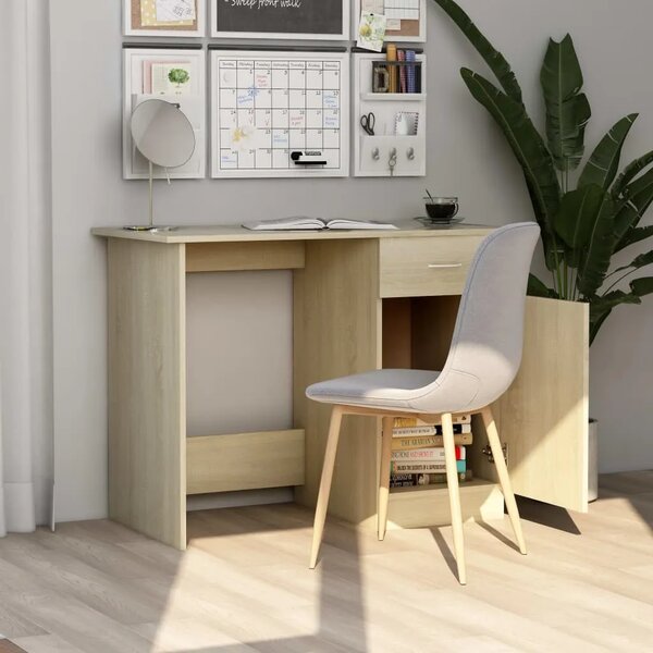 Radni stol boja hrasta sonome 100x50x76 cm konstruirano drvo - sonoma hrast Sonoma hrast