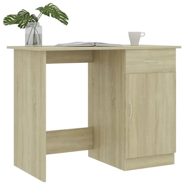 Radni stol boja hrasta sonome 100x50x76 cm konstruirano drvo - sonoma hrast Sonoma hrast