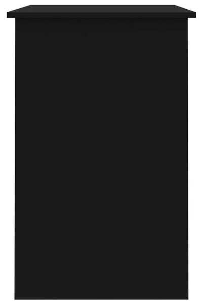 Radni stol crni 100 x 50 x 76 cm od konstruiranog drva - Crna Crna