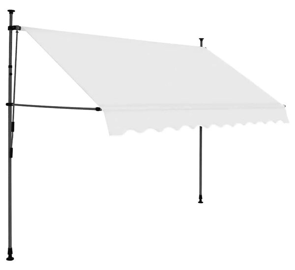 Tenda na ručno uvlačenje s LED svjetlima 300 cm krem - Krema 1 300 cm Krema