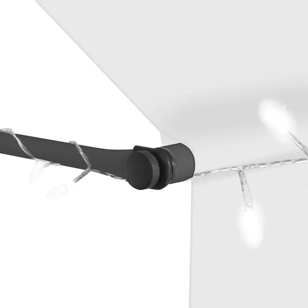 Tenda na ručno uvlačenje s LED svjetlima 300 cm krem - Krema 1 300 cm Krema