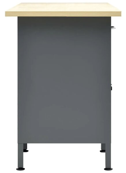 Radni stol crni 160 x 60 x 85 cm čelični