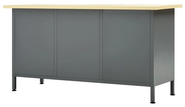 Radni stol crni 160 x 60 x 85 cm čelični