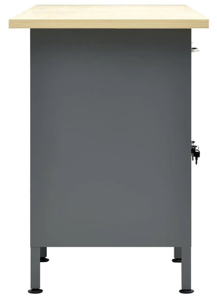 Radni stol crni 160 x 60 x 85 cm čelični