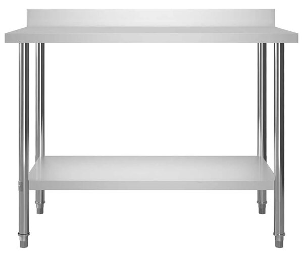 Kuhinjski radni stol 120 x 60 x 93 cm od nehrđajućeg čelika - 120 x 60 x 93 cm 1 120 x 60 x 93 cm