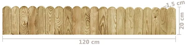 Rolana ograda zelena 120 cm od impregnirane borovine - Zelena 1 Zelena 1