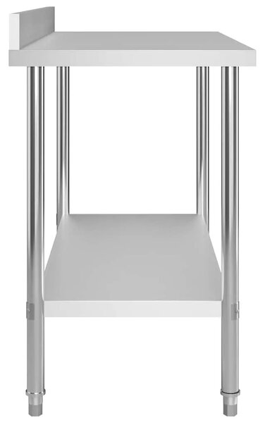 Kuhinjski radni stol 120 x 60 x 93 cm od nehrđajućeg čelika - 120 x 60 x 93 cm 1 120 x 60 x 93 cm