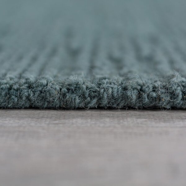 Prljavo plavi ručno rađen vunen tepih 120x170 cm Harris Boucle – Flair Rugs