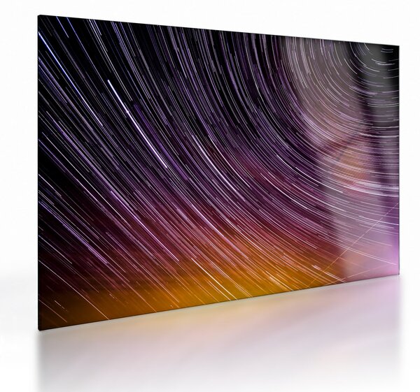 Staklena slika zamagljenih zvijezda na nebu (70x50 cm)