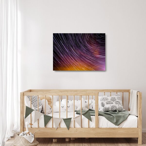 Staklena slika zamagljenih zvijezda na nebu (70x50 cm)