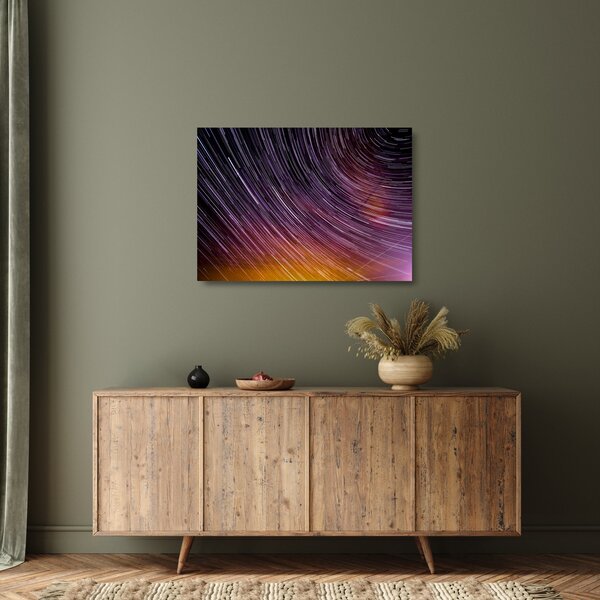 Staklena slika zamagljenih zvijezda na nebu (70x50 cm)