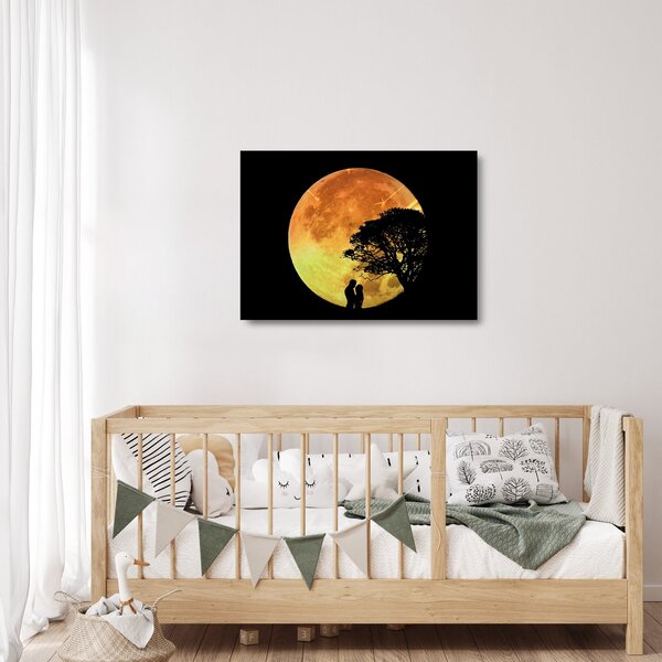 Staklena slika sjena na mjesečini (70x50 cm)