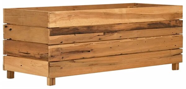 Povišena gredica 100 x 40 x 38 cm reciklirana tikovina i čelik - 100 x 40 x 38 cm 1 100 x 40 x 38 cm