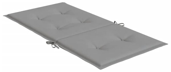Jastuci za vrtne stolice 4 kom sivi od tkanine Oxford - Siva 100 x 50 x 3 cm 4 Siva