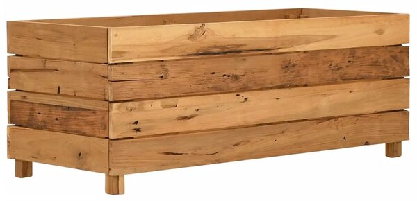 Povišena gredica 100 x 40 x 38 cm reciklirana tikovina i čelik - 100 x 40 x 38 cm 1 100 x 40 x 38 cm