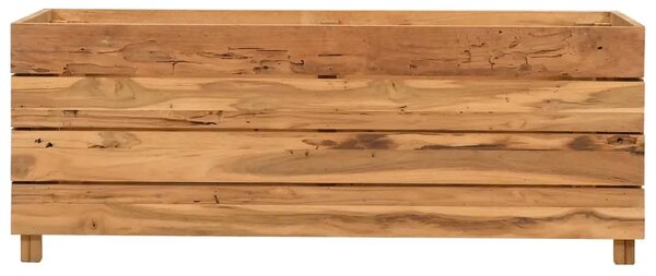 Povišena gredica 100 x 40 x 38 cm reciklirana tikovina i čelik - 100 x 40 x 38 cm 1 100 x 40 x 38 cm
