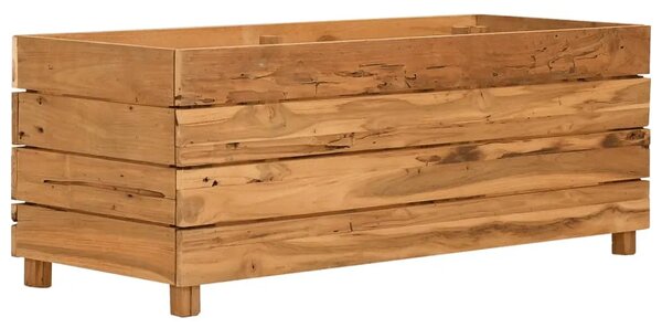 Povišena gredica 100 x 40 x 38 cm reciklirana tikovina i čelik - 100 x 40 x 38 cm 1 100 x 40 x 38 cm
