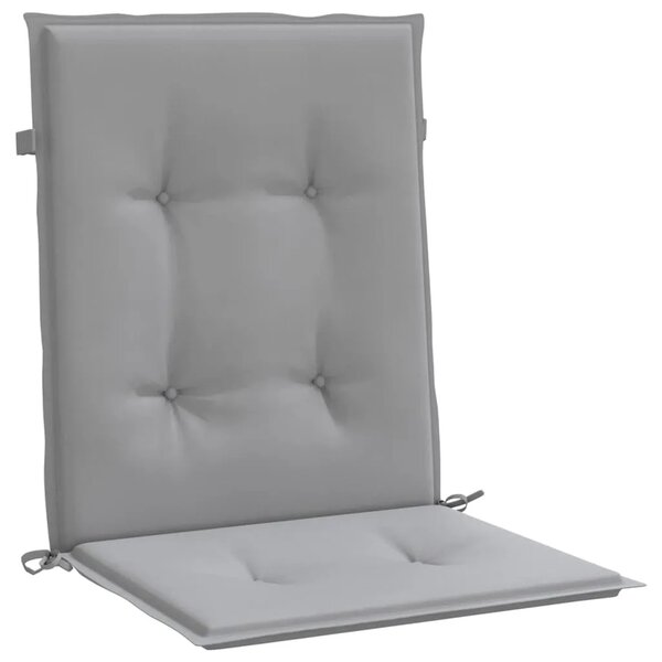 Jastuci za vrtne stolice 4 kom sivi od tkanine Oxford - Siva 100 x 50 x 3 cm 4 Siva