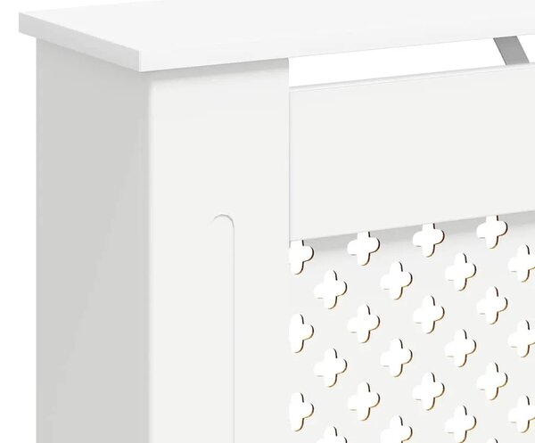 Pokrovi za radijator 2 kom bijeli 112 x 19 x 81 5 cm MDF - Bijela 112 x 19 x 81.5 cm 2 Bijela
