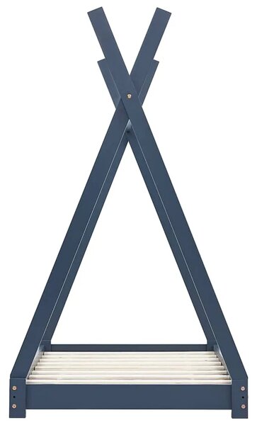 Okvir za dječji krevet od masivne borovine sivi 80 x 160 cm - Siva 80 x 160 cm Siva 80 x 160 cm