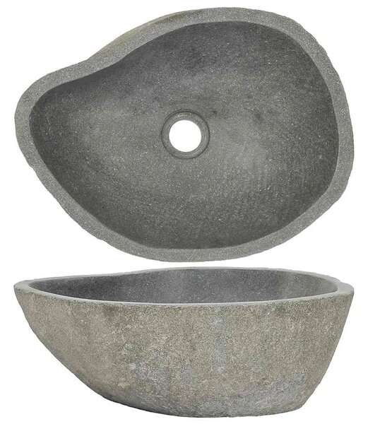 Lavabo - Umivaonik od riječnog kamena ovalni (37 - 46) x (29 - 36) cm - 37-46 cm 37-46 cm