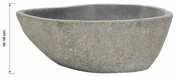 Lavabo - Umivaonik od riječnog kamena ovalni (37 - 46) x (29 - 36) cm - 37-46 cm 37-46 cm