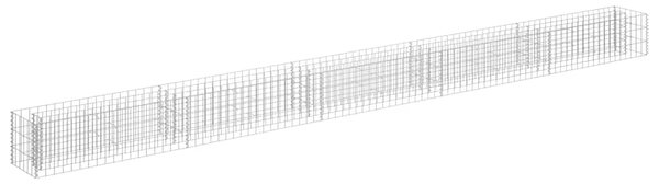 Gabionska sadilica od pocinčanog čelika 450 x 30 x 30 cm - 450 x 30 x 30 cm 1 450 x 30 x 30 cm