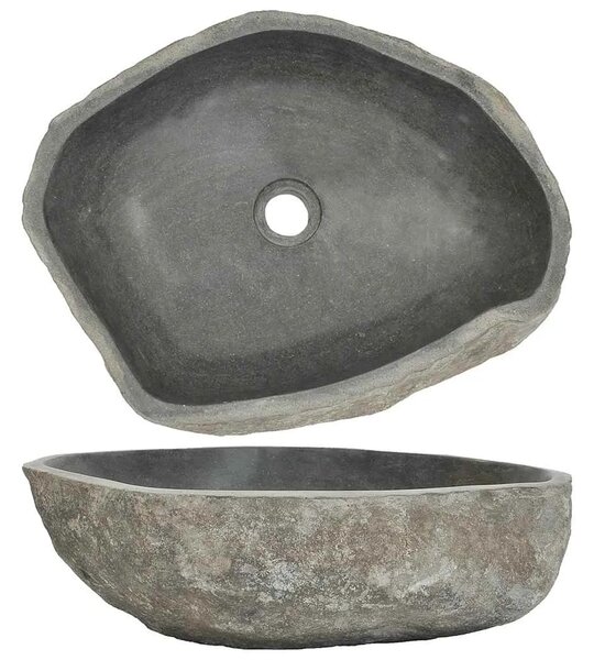 Lavabo - Umivaonik od riječnog kamena ovalni (45 - 53) x (34 - 41) cm - 45-53 cm 45-53 cm